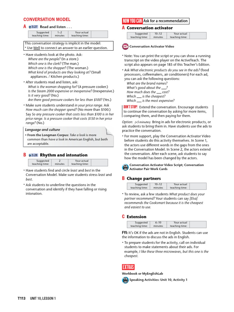 Shopping Conversation Strategies Guide | PDF | Human Communication