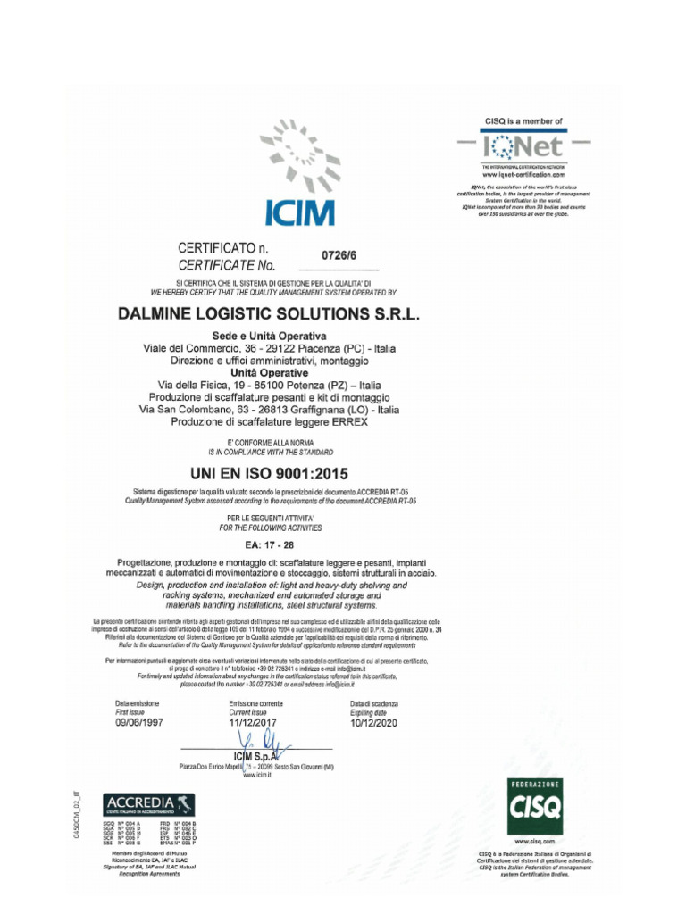 Uni Iso 9001 - 2015 | PDF