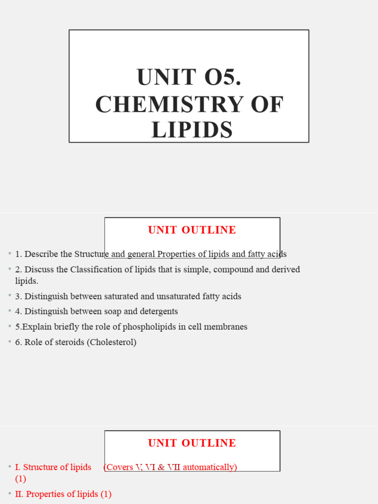 Chemistry of Lipids: Structure & Functions | PDF | Lipid | Fatty Acid