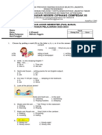 Soal Akhir Sumatif Bahasa Inggris Kelas