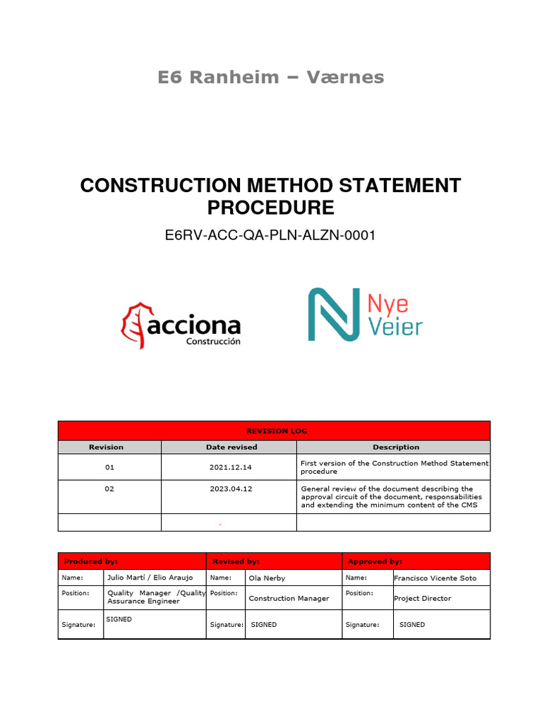 2023.04.12 E6rv Acc Qa PLN Alzn 0001. Construction Method Statement ...