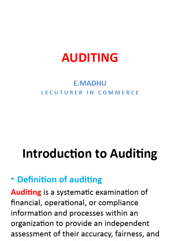 AUDITING Final | PDF | Audit | Financial Audit