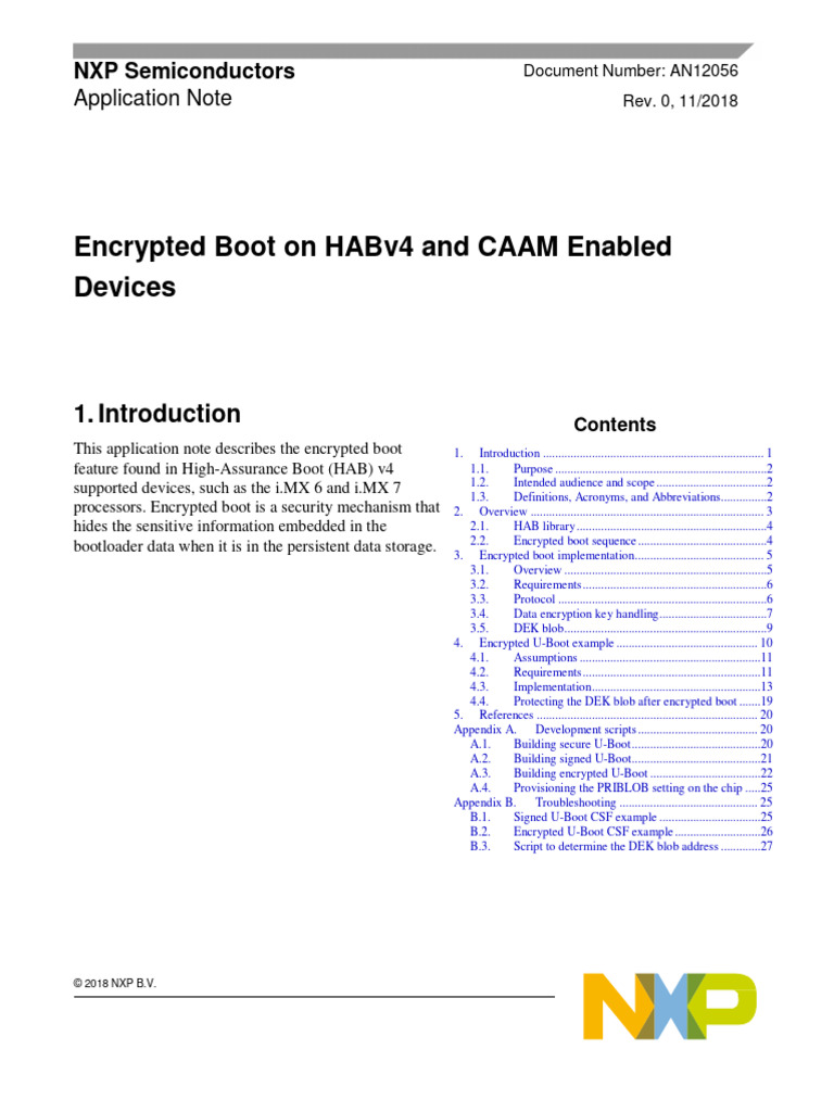 Encrypted Boot for HABv4 Devices | PDF | Encryption | Cryptography
