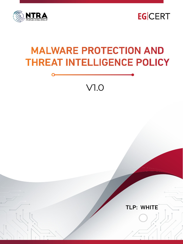 Malware Protection & Threat Intelligence Policy | PDF | Security ...