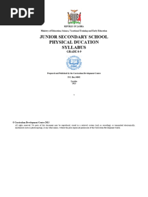 Grade 8 - 9 Physical Education