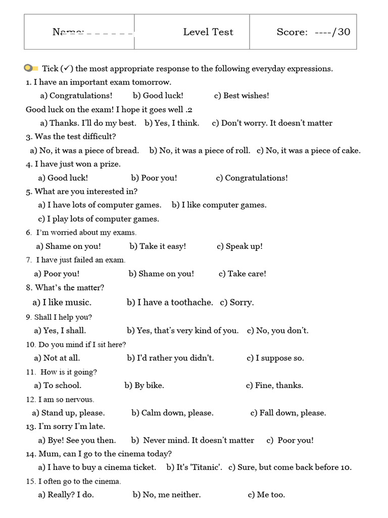 Situations 1 | PDF