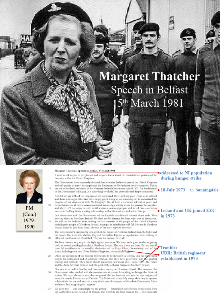 W2 - Thatcher 1981 | PDF | Margaret Thatcher | Unionism In Ireland