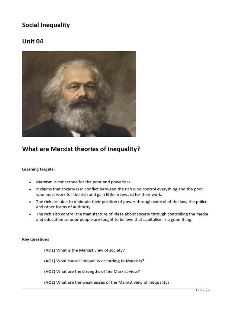 04 Marxist Inequality | PDF | Marxism | Karl Marx