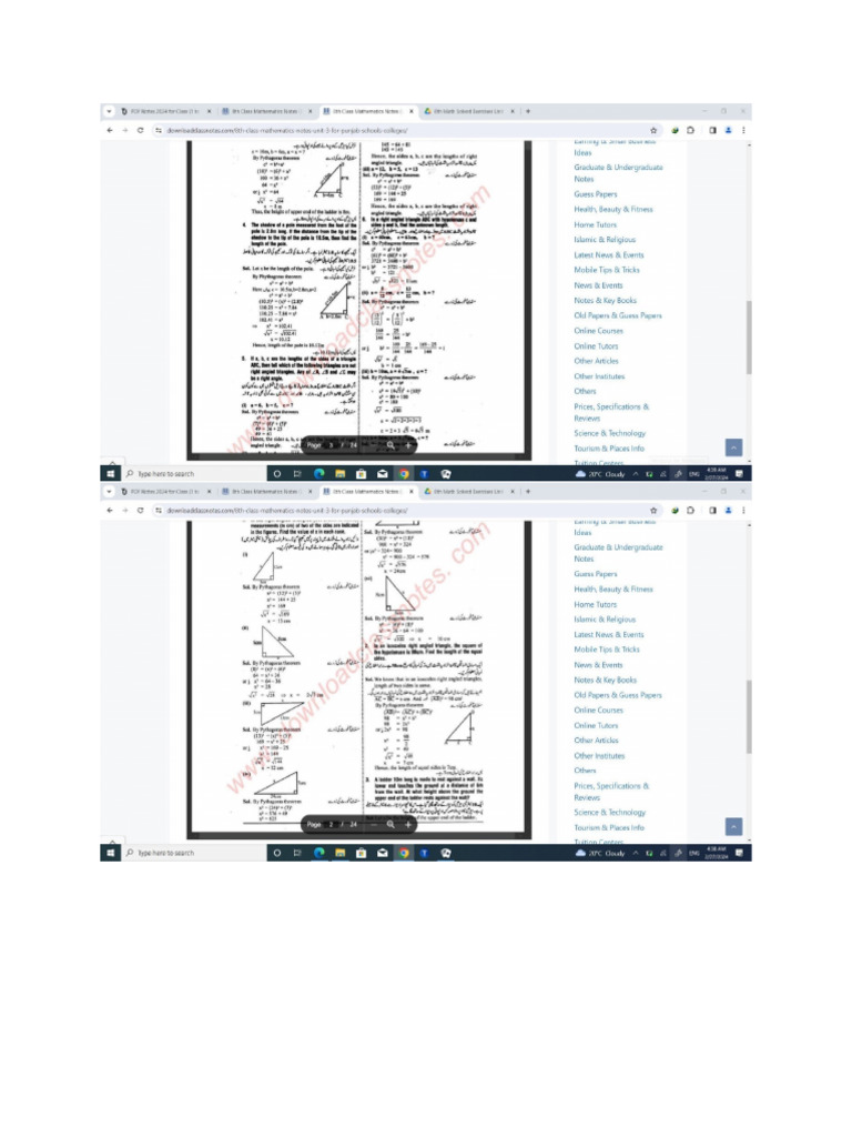 Math Chapter 3 Notes | PDF