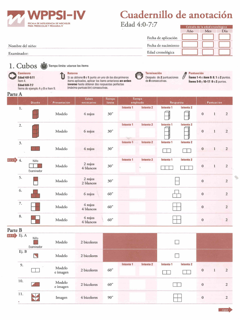 WPPSI IV MANUAL PDF visual data 3