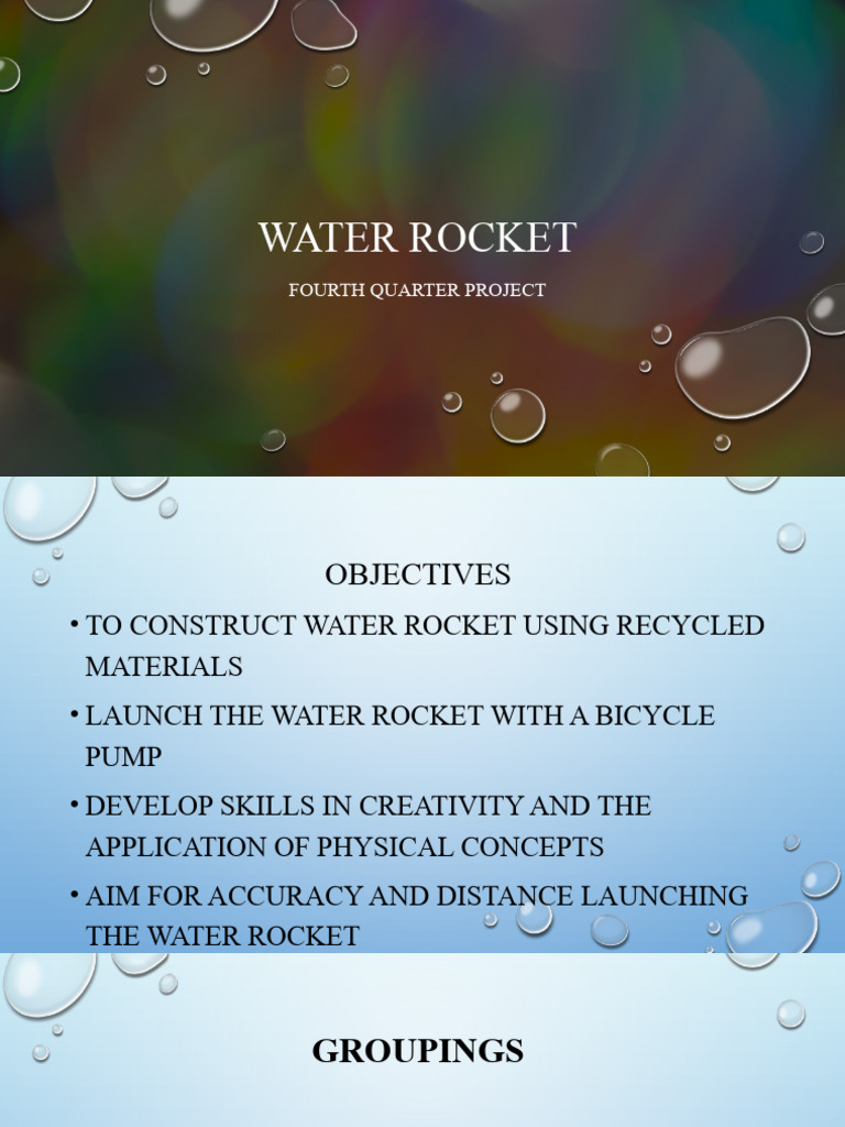Water Rocket Project Guidelines | PDF