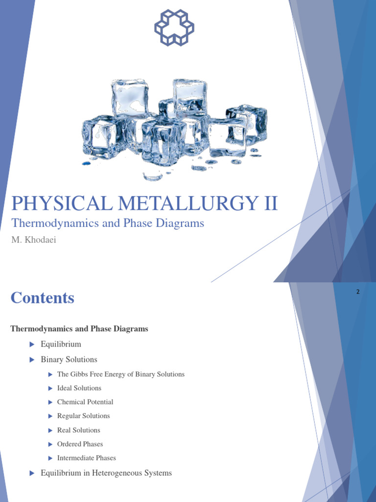 Physical Metallurgy Phase Diagrams