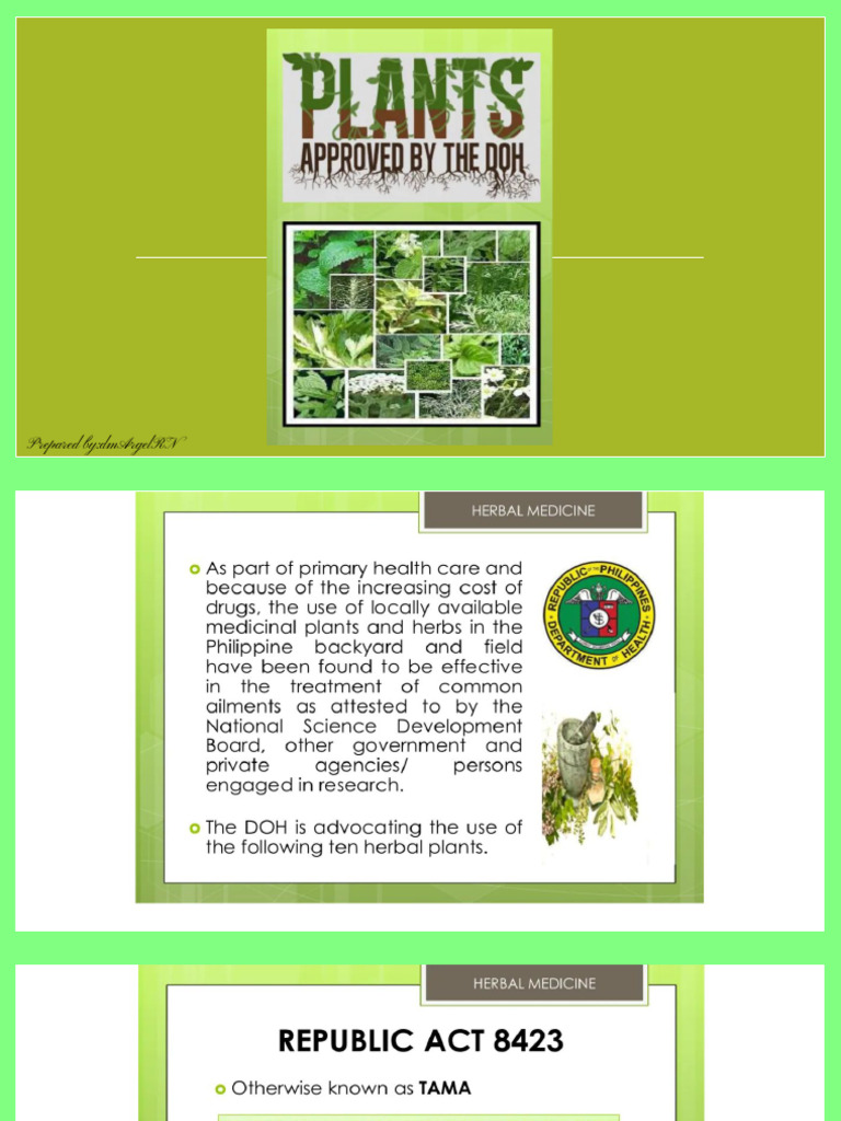Doh Approved Herbal Plants With Preparations PDF Essential Oil