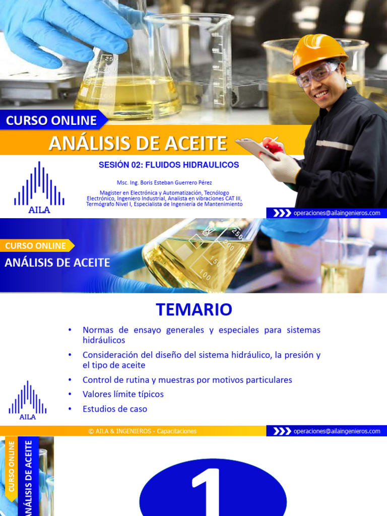 Sesión 02 Análisis de Aceite PDF Filtración Líquidos
