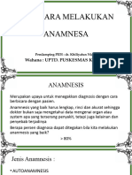 Cara melakukan anamnesa pada pasien