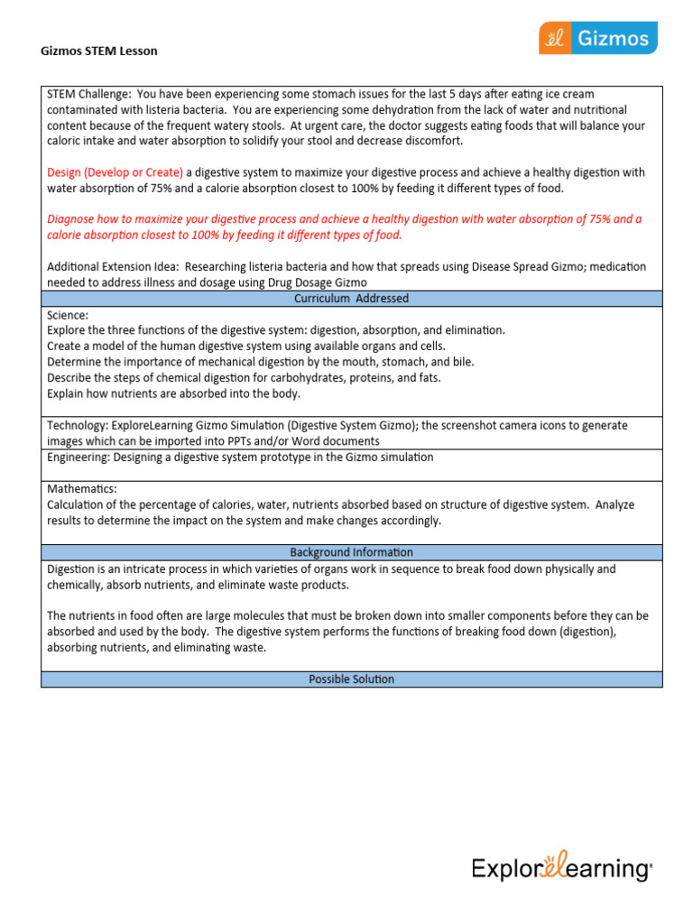 ExploreLearning LM 1545147944862 | PDF | Digestion | Foods