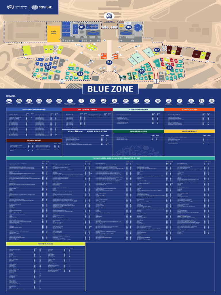 COP30 Blue Zone Map Overview | PDF | International Relations | Economy ...