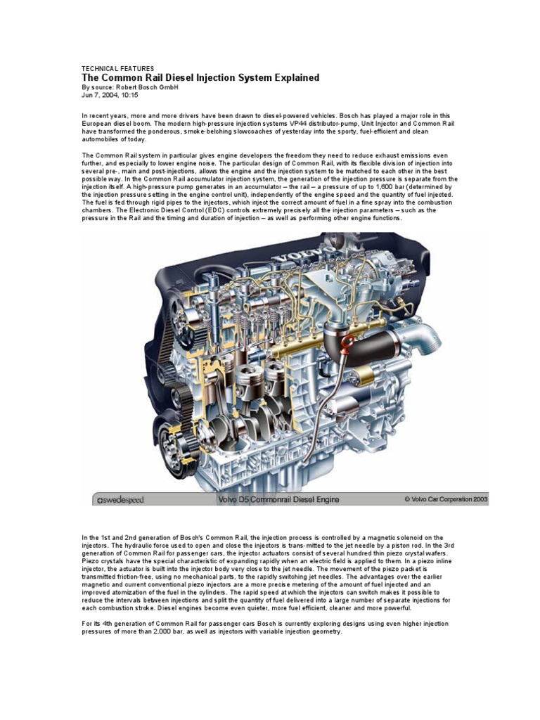 Common Rail Diesel Injection Overview | PDF | Business
