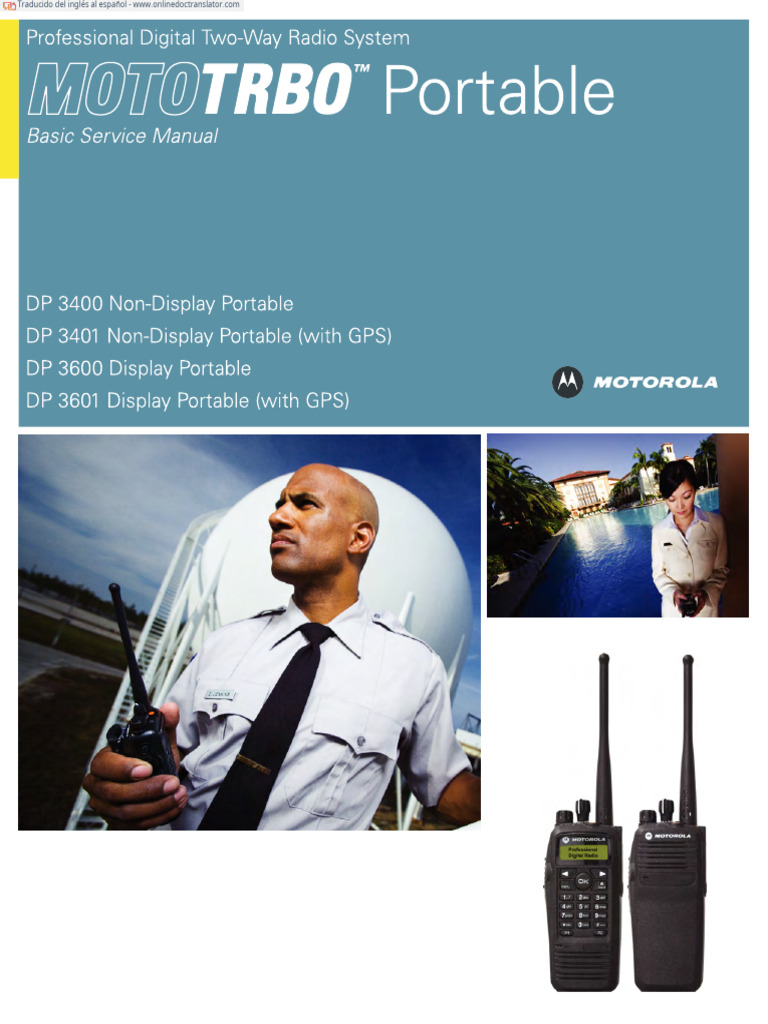 Manual de Radios Portátiles DP de Motorola | PDF | Radio | Altoparlante