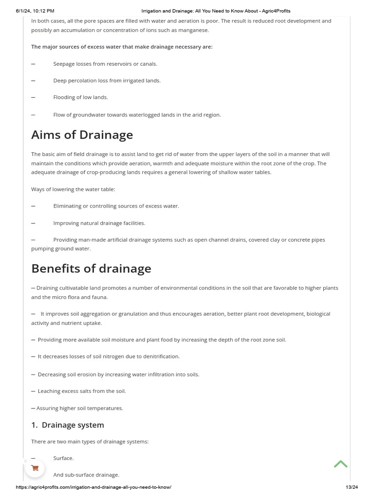 Essential Guide to Irrigation & Drainage | PDF | Drainage | Soil