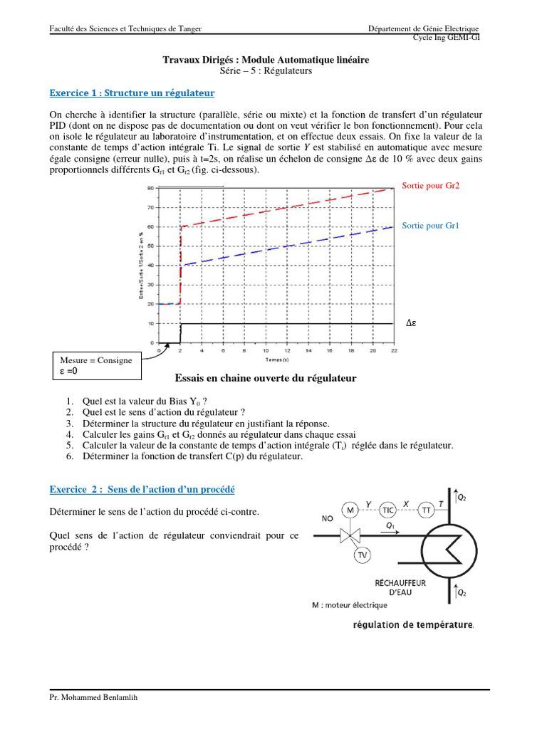 Régulateurs PID et Méthodes de Correction | PDF | Régulation ...