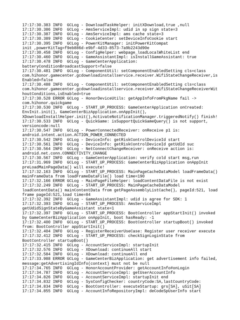 GameCenter Application Log Analysis | PDF | Computer Networking | Data ...