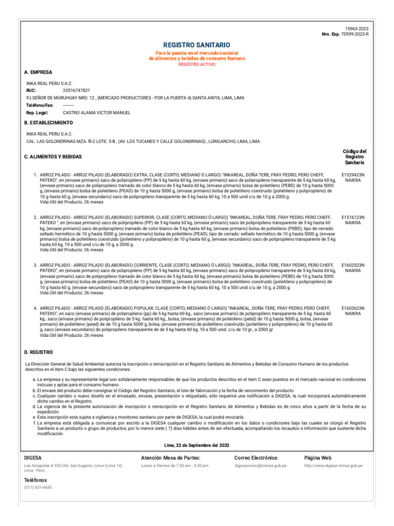 Digesa minsa gob pe expedientes consulta registro sanitario aspx