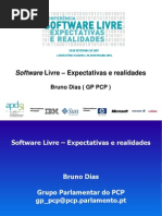 Software Livre Expectativas e Real Ida Des (APDSI)