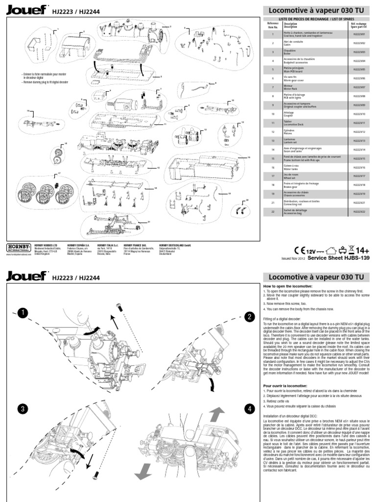Locomotive à vapeur 030 TU - Guide d'utilisation | PDF | Organe d'un ...