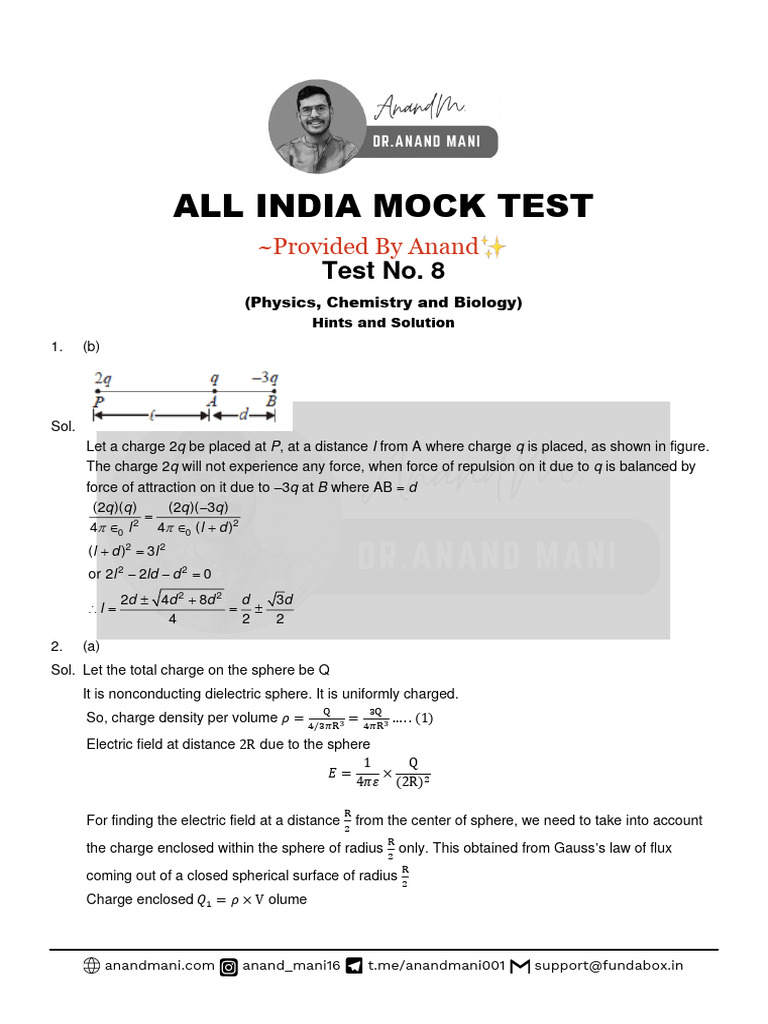 Mock Test 8 Solution Download Free Pdf Dominance Genetics