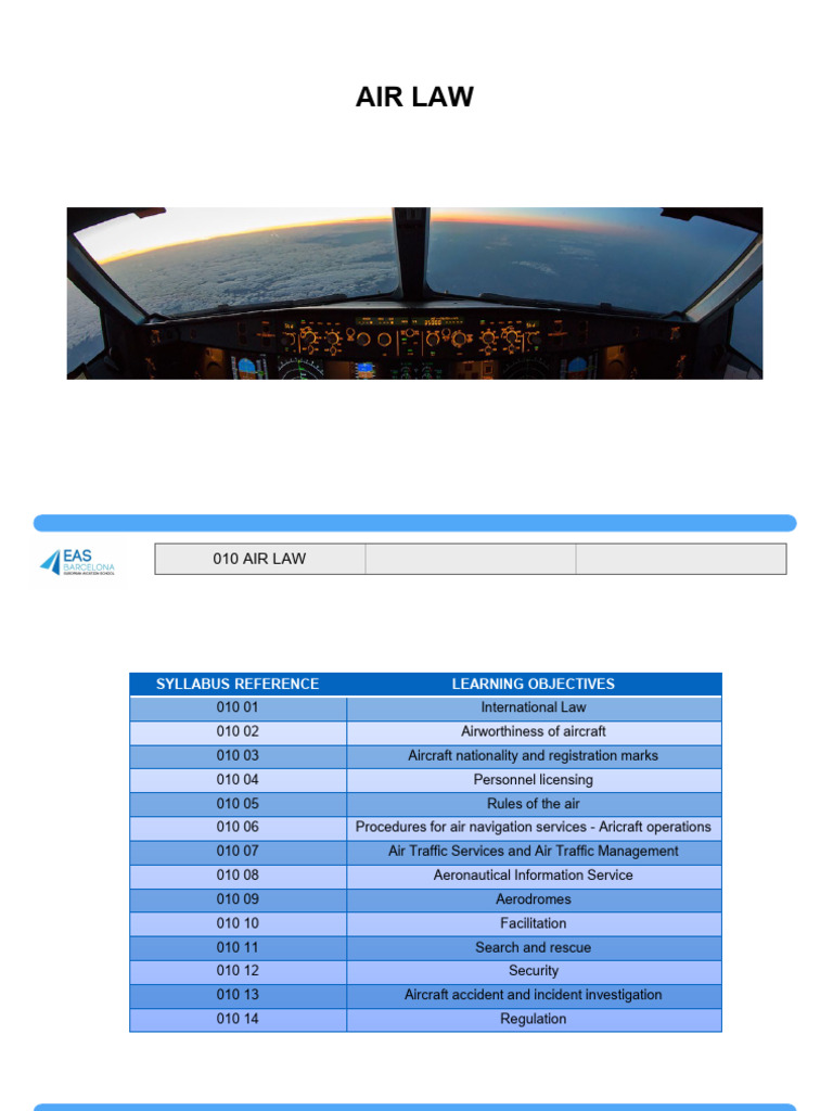 010 01 International Law Mod 3 | PDF | Aviation