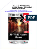 (Download PDF) 5 Steps To A 5 Ap World History Modern 2024 Elite Student Edition Beth Bartolini Salimbeni Full Chapter PDF