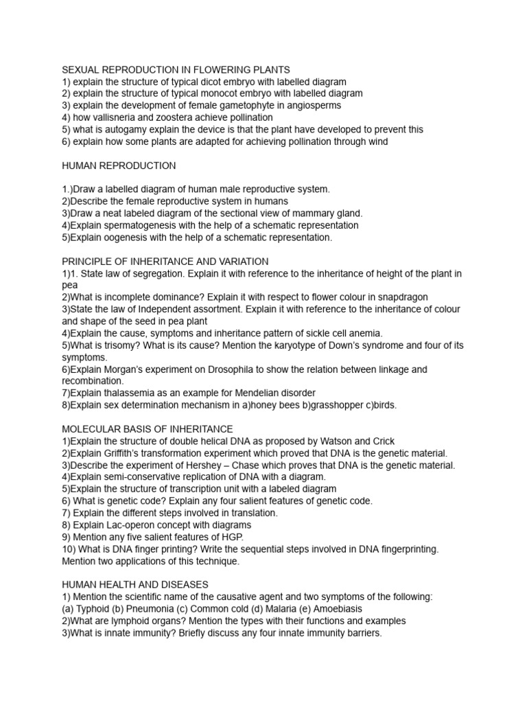 Reproductive Biology and Genetics Overview | PDF | Molecular Cloning ...