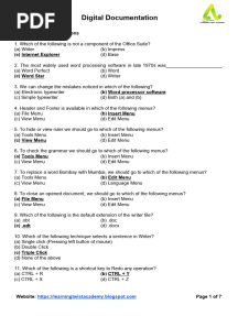 Chapter - Digital Documentation Class 9