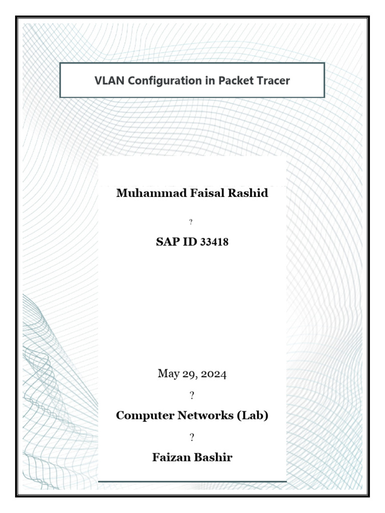 VLAN Setup Guide in Packet Tracer | PDF | Computer Network | Network Switch
