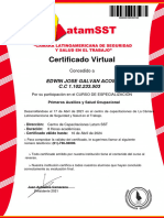 Certificado de Primeros Auxilios
