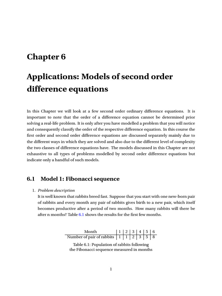 Chp6notes MMM | PDF | Recurrence Relation | Equations