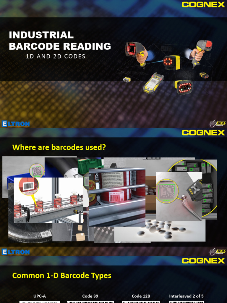 Cognex Barcode Reader Overview | PDF | Barcode | Universal Product Code