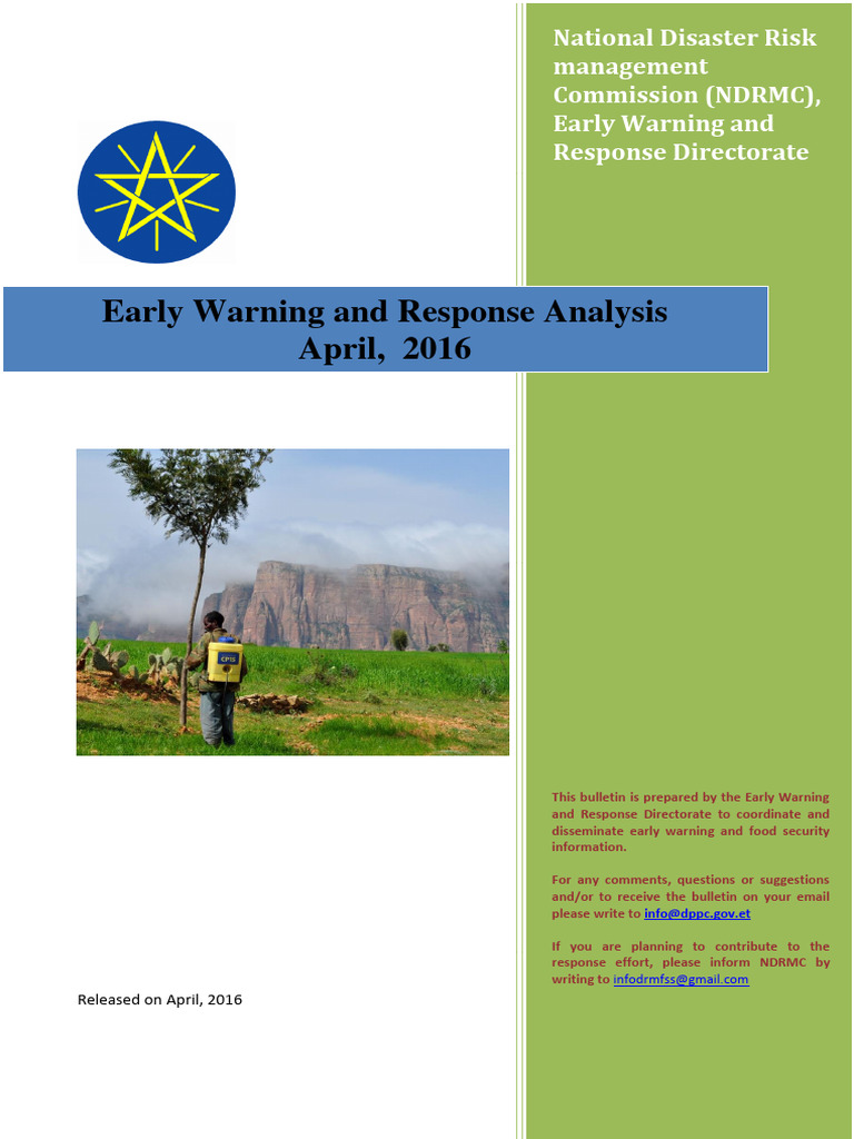 EWR Analysis April 2016 | PDF | Malnutrition | Rain