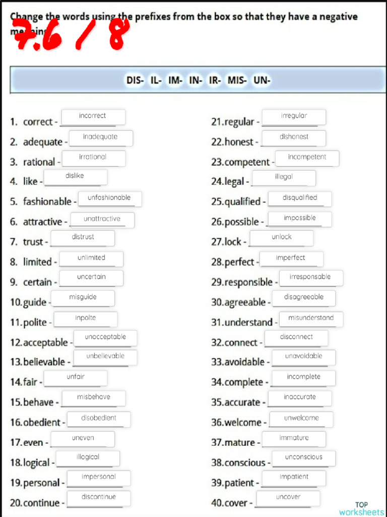 Topworksheet Score Screen Capture | PDF