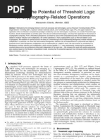 Exploring The Potential of Threshold Logic For Cryptography-Related Operations