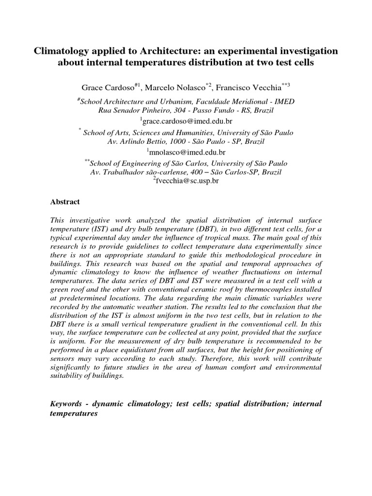 CLIMA 2016 Submission 85 | PDF | Climate | Thermocouple
