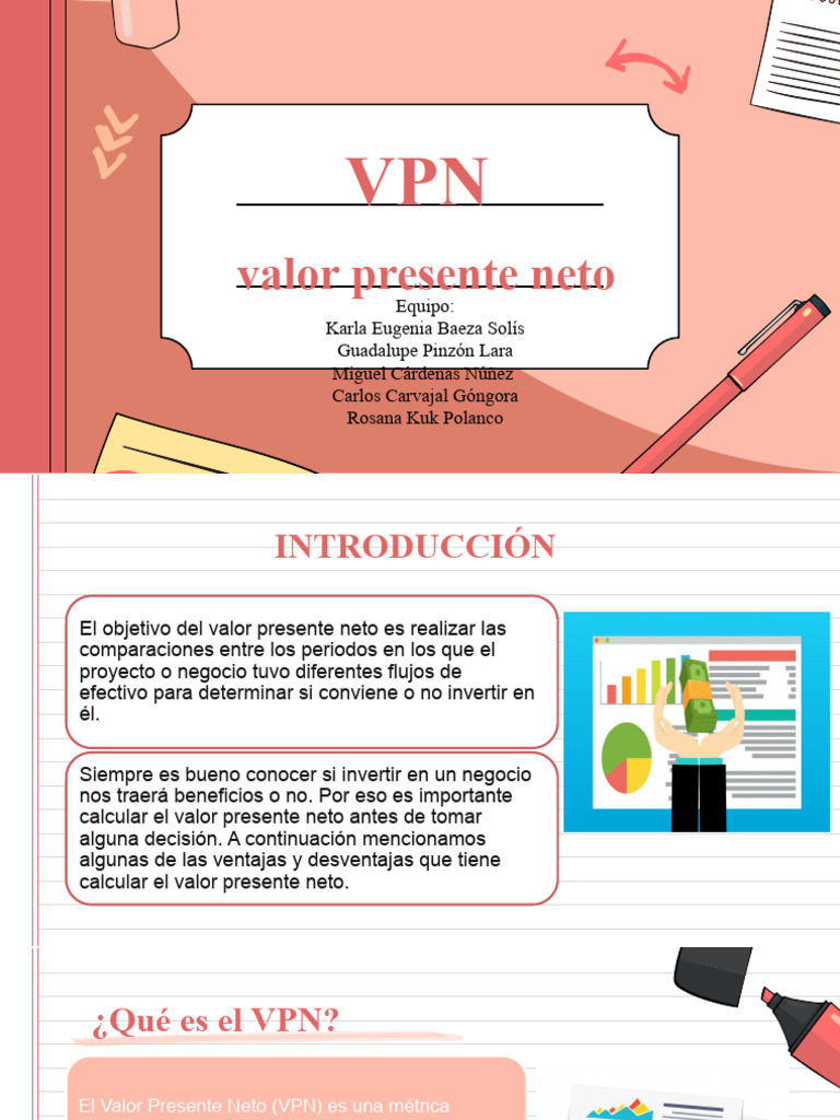 Valor Presente Neto VPN | PDF | Valor presente neto | Flujo de efectivo