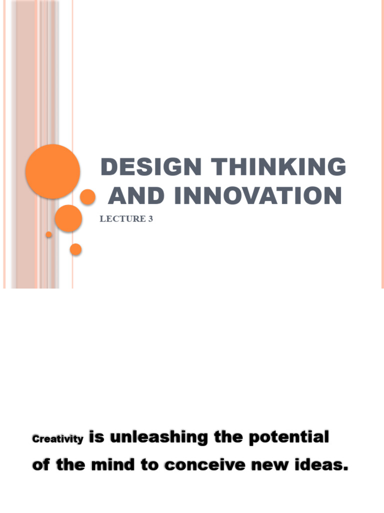 Design Thinking for Innovation Strategies | PDF | Design Thinking ...