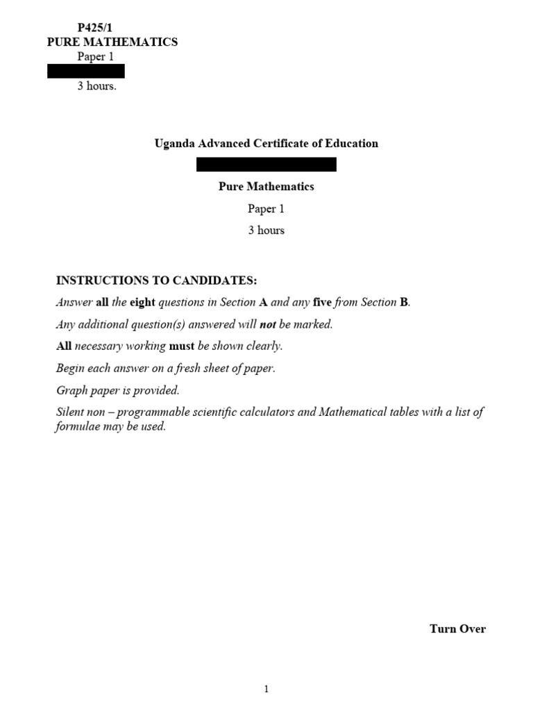 Maths 1 Uace Download Free Pdf Equations Ellipse