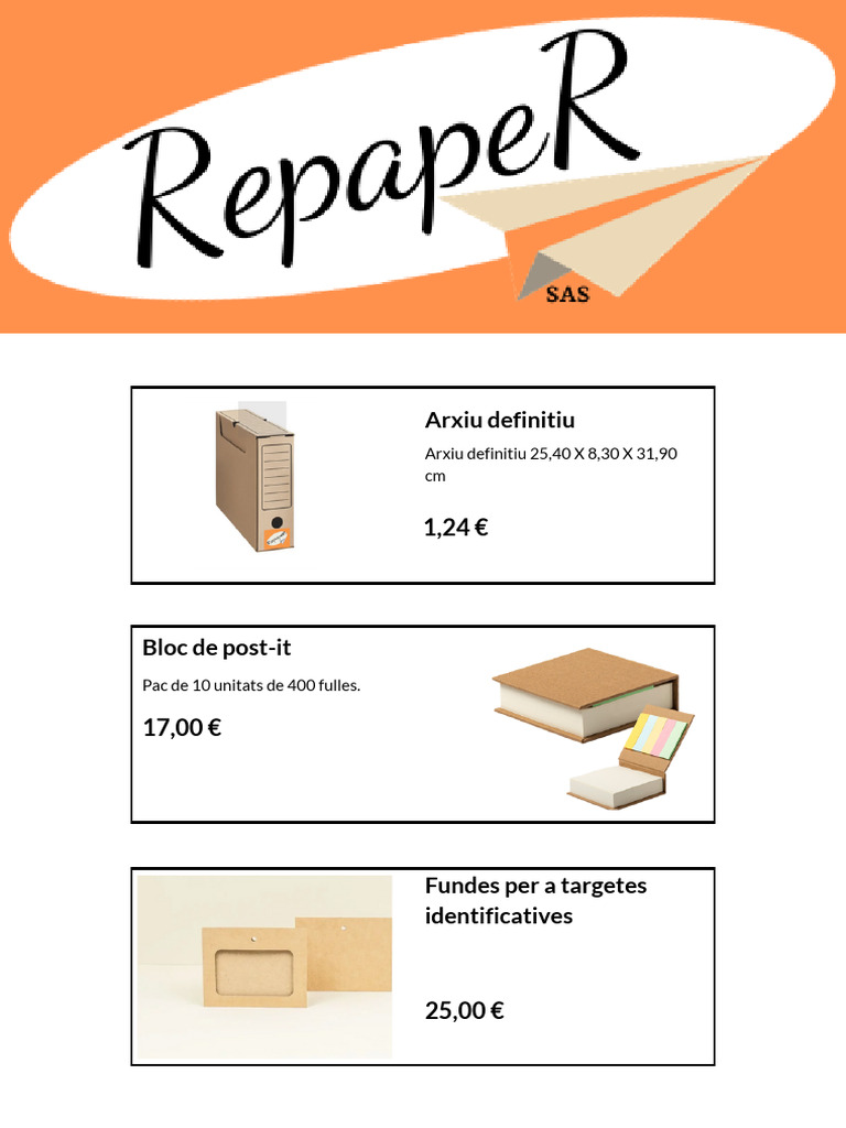 Catálogo Repaper | PDF