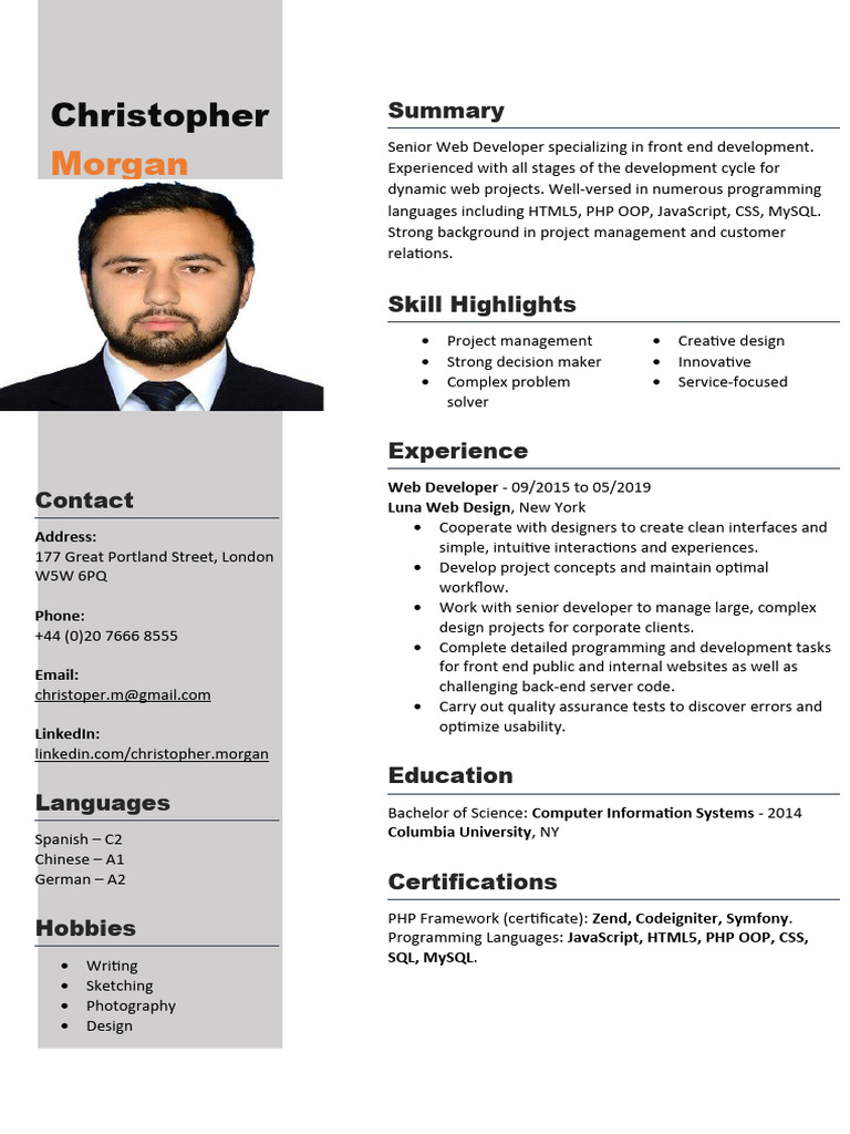 Coolfreecv Resume en 03 N | PDF | Php | World Wide Web