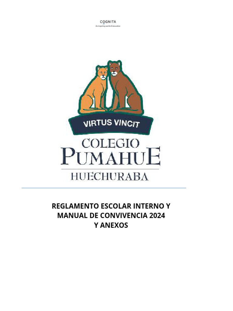 Reglamento Escolar Interno y Manual de Convivencia 2024 21.02.2024 ...