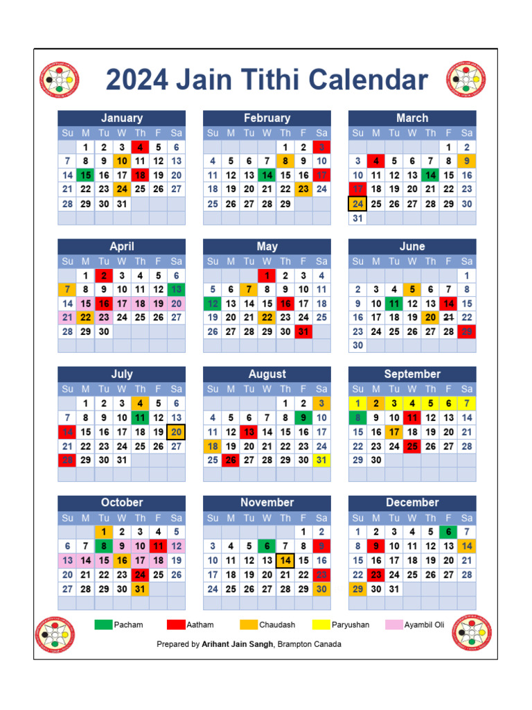 Yearly Calendar Portrait | PDF