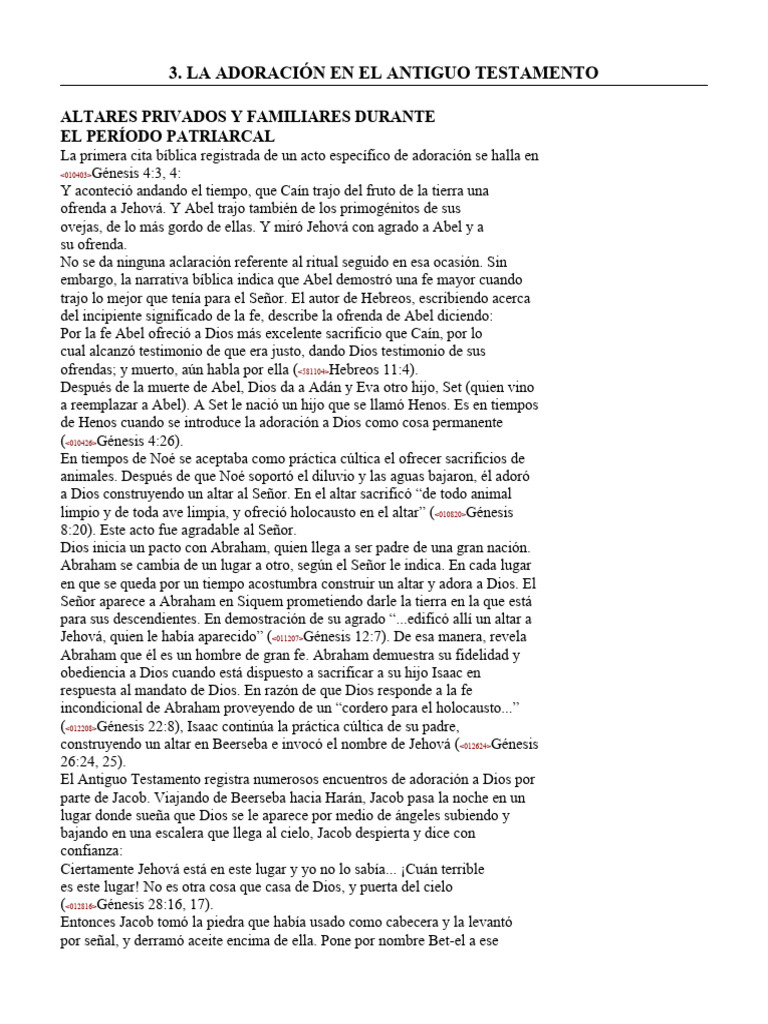 La Adoracion en El A.T. | PDF | Libro del éxodo | Templo en jerusalén